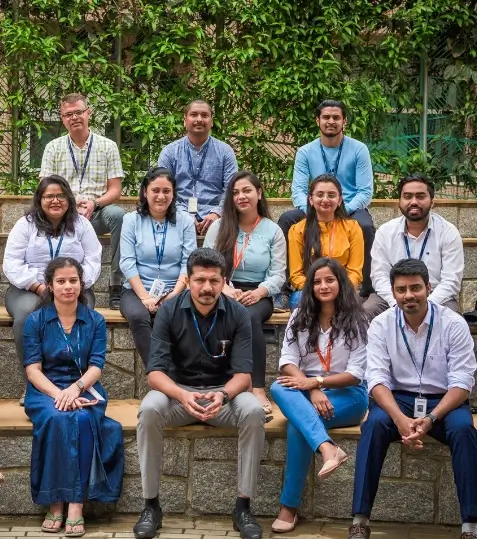 Employee’s of Syngene sitting together.